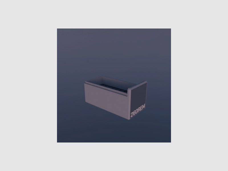 Filamelt Munitionsbox / .260 Remington / ‘Schiebedeckel’ / Patronenbox, Ammo Box