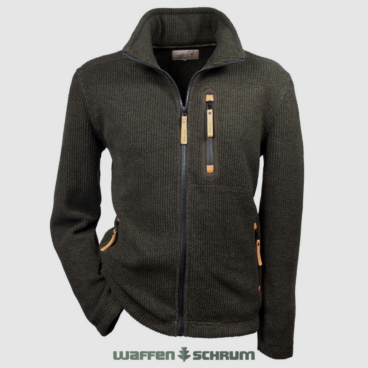 Hubertus Strickfleecejacke Funktion oliv