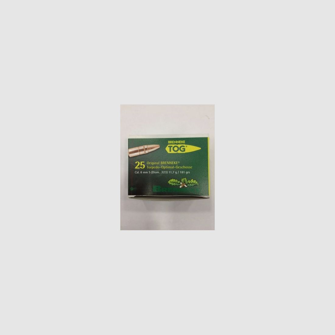 BRENNEKE BALAS TOG 8 MM 181 GR, imagen 1 de 2