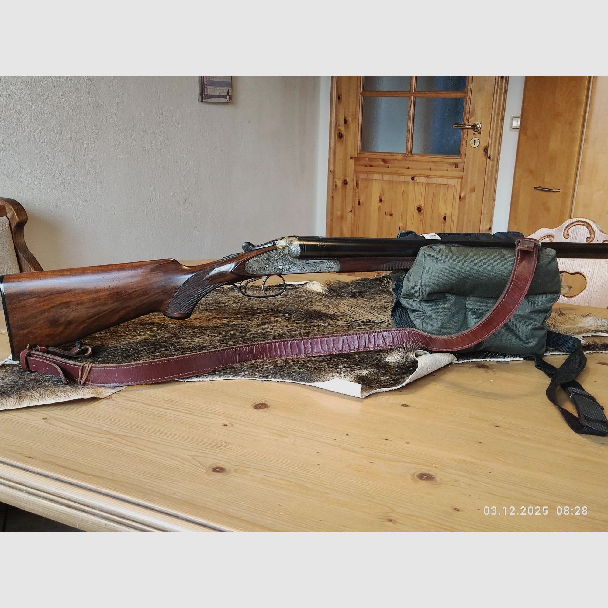 Fucile doppietta Merkel 12/70