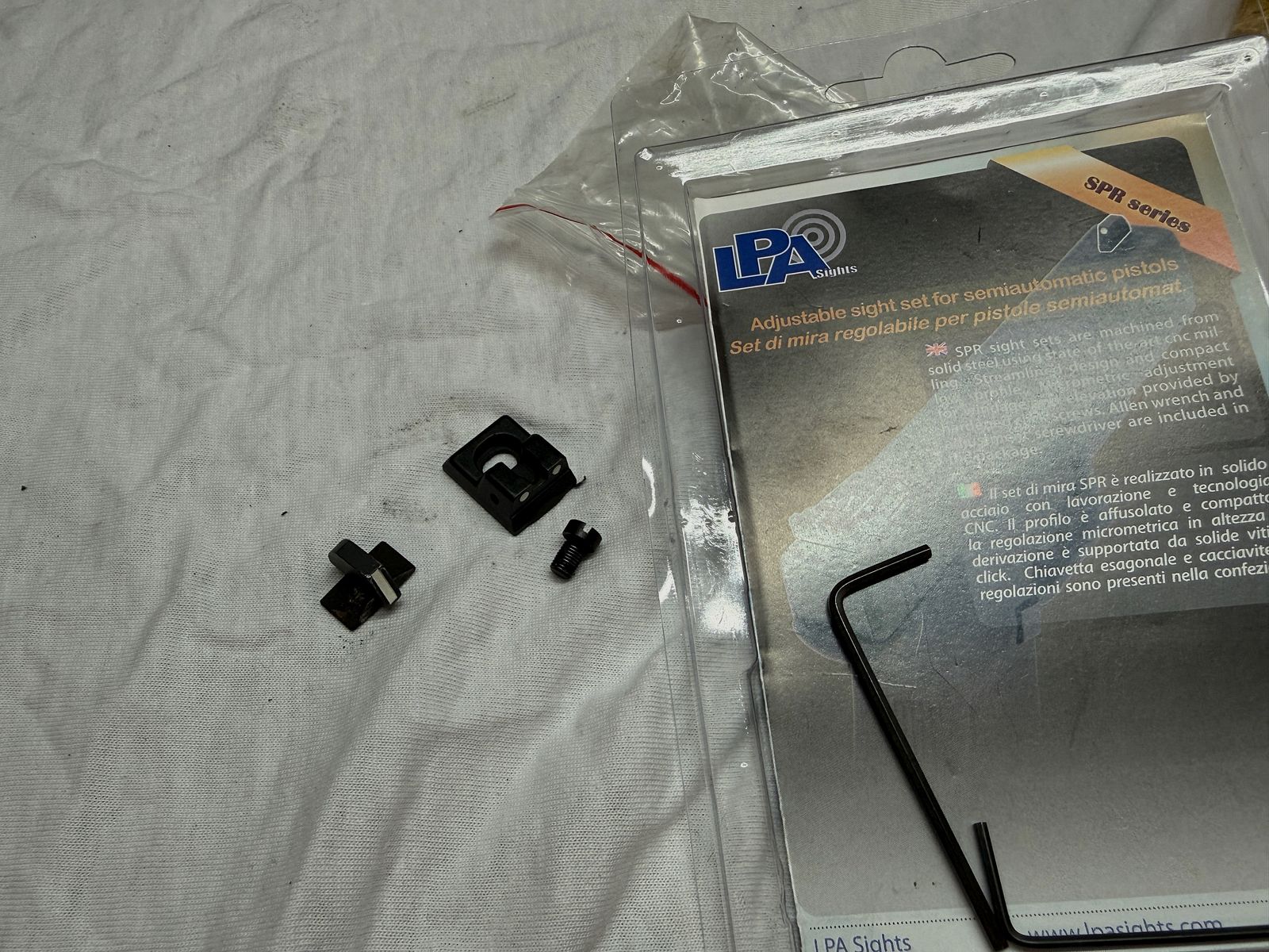 Heckler & Koch pistol Mark 23 with 2 sights, original and micro LPA