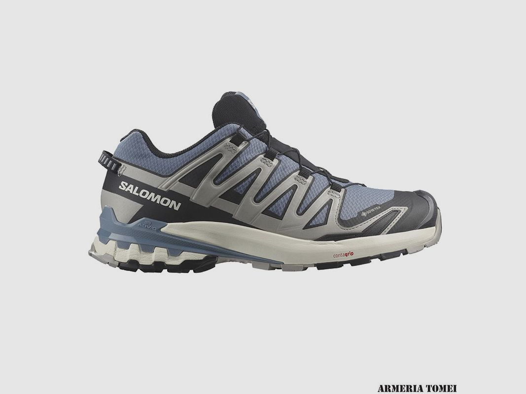 SALOMON – MEN – XA PRO 3D V9 GTX Flint Stone / Black / Ghost Gray, image 1 of 8