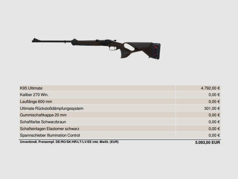 Blaser	 K95 Ultimate Vorführwaffe