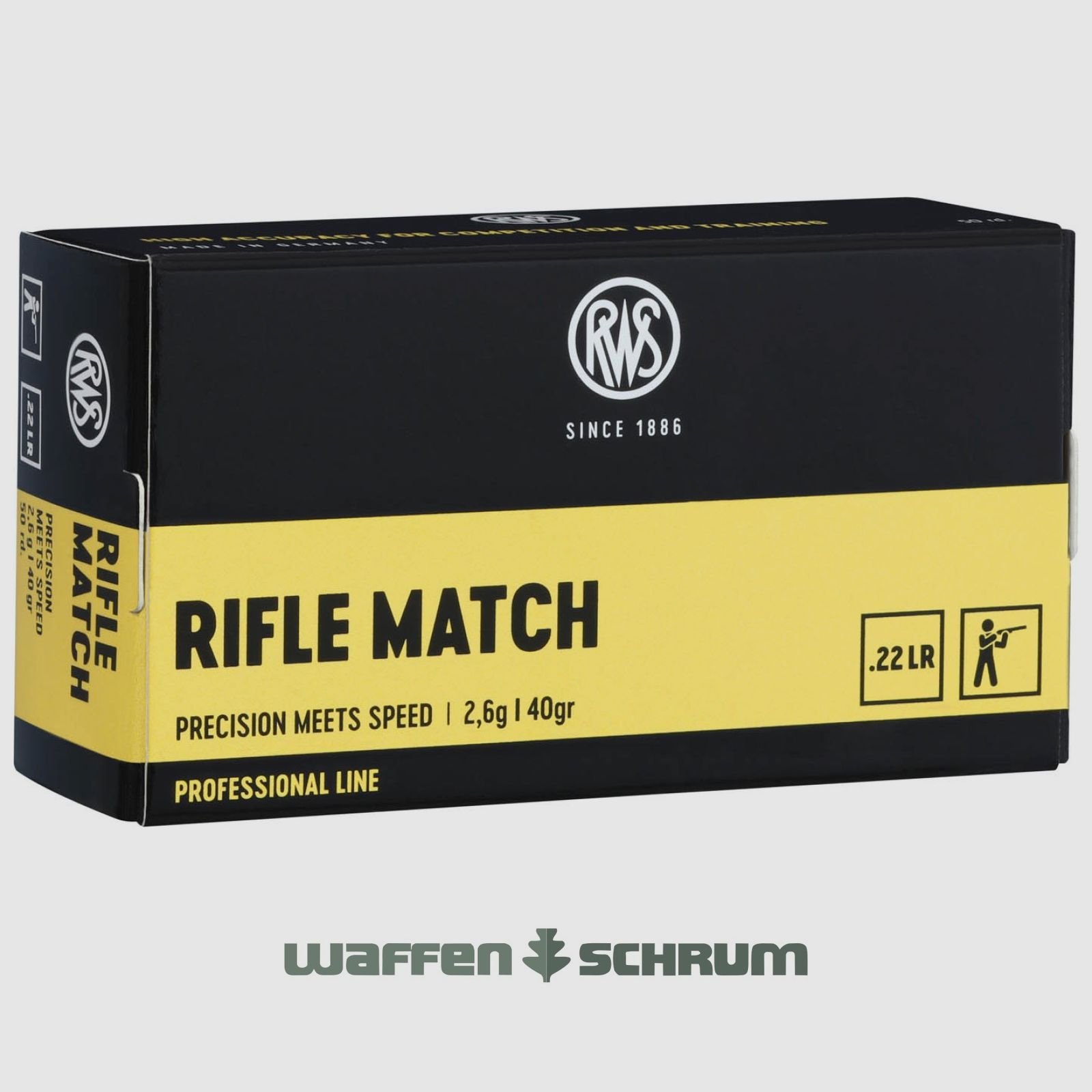 RWS Rifle Match 2,6g - 40gr. .22lr