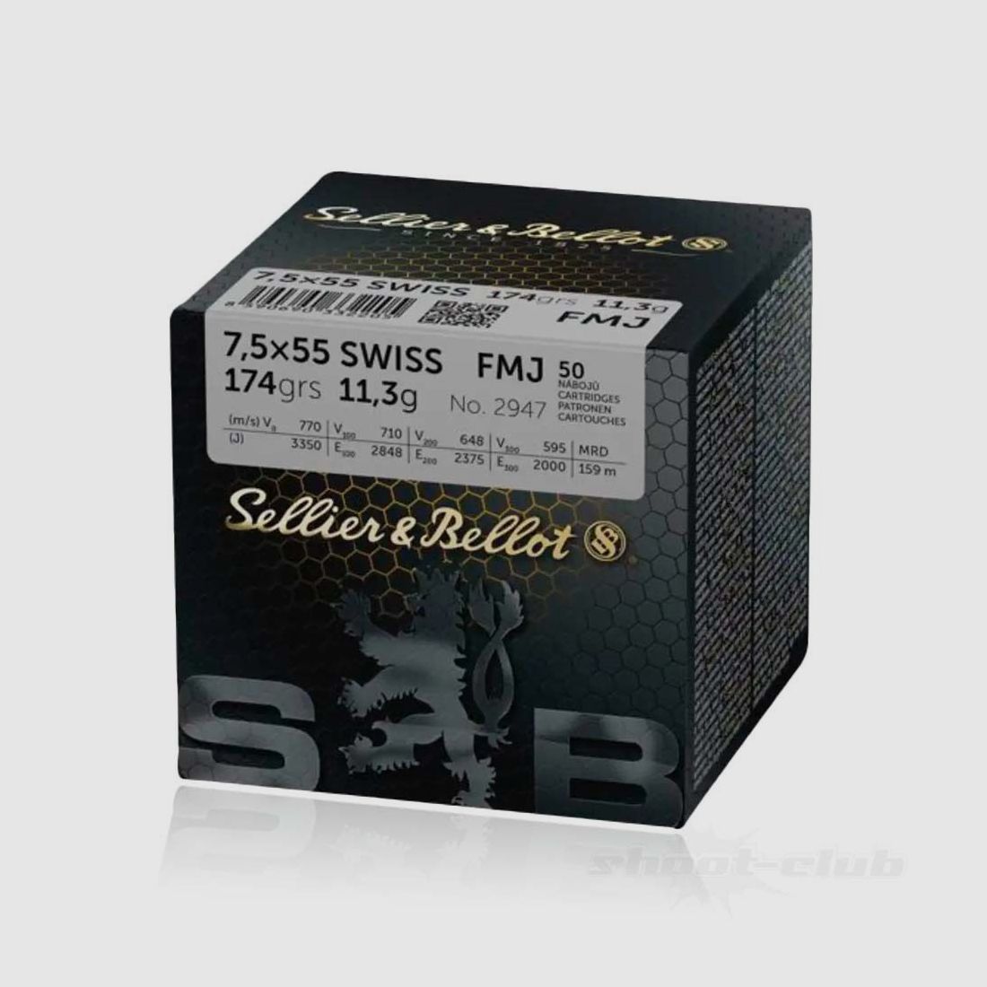 Sellier & Bellot FMJ BT 174grs 7.5x55, zdjęcie 2 z 2