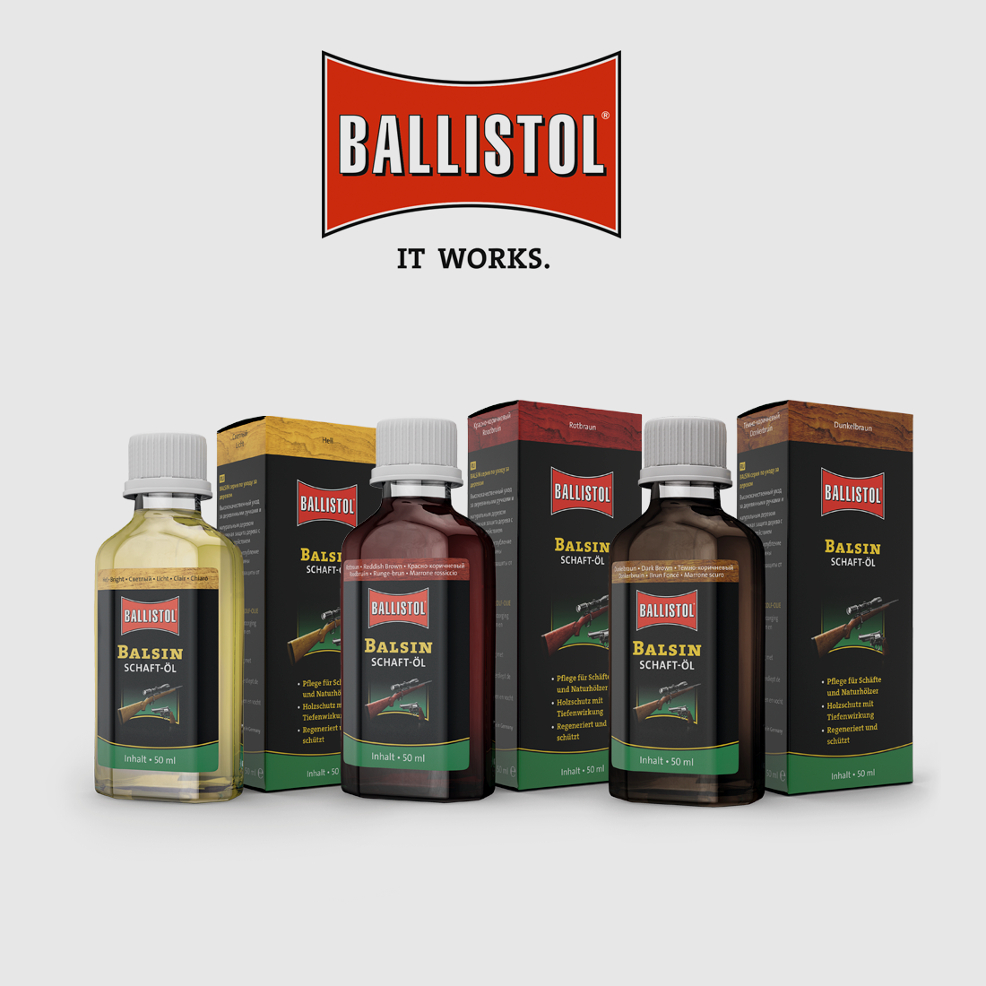 Ballistol BALSIN OLEJ DO KOLB 50 ml., zdjęcie 1 z 4