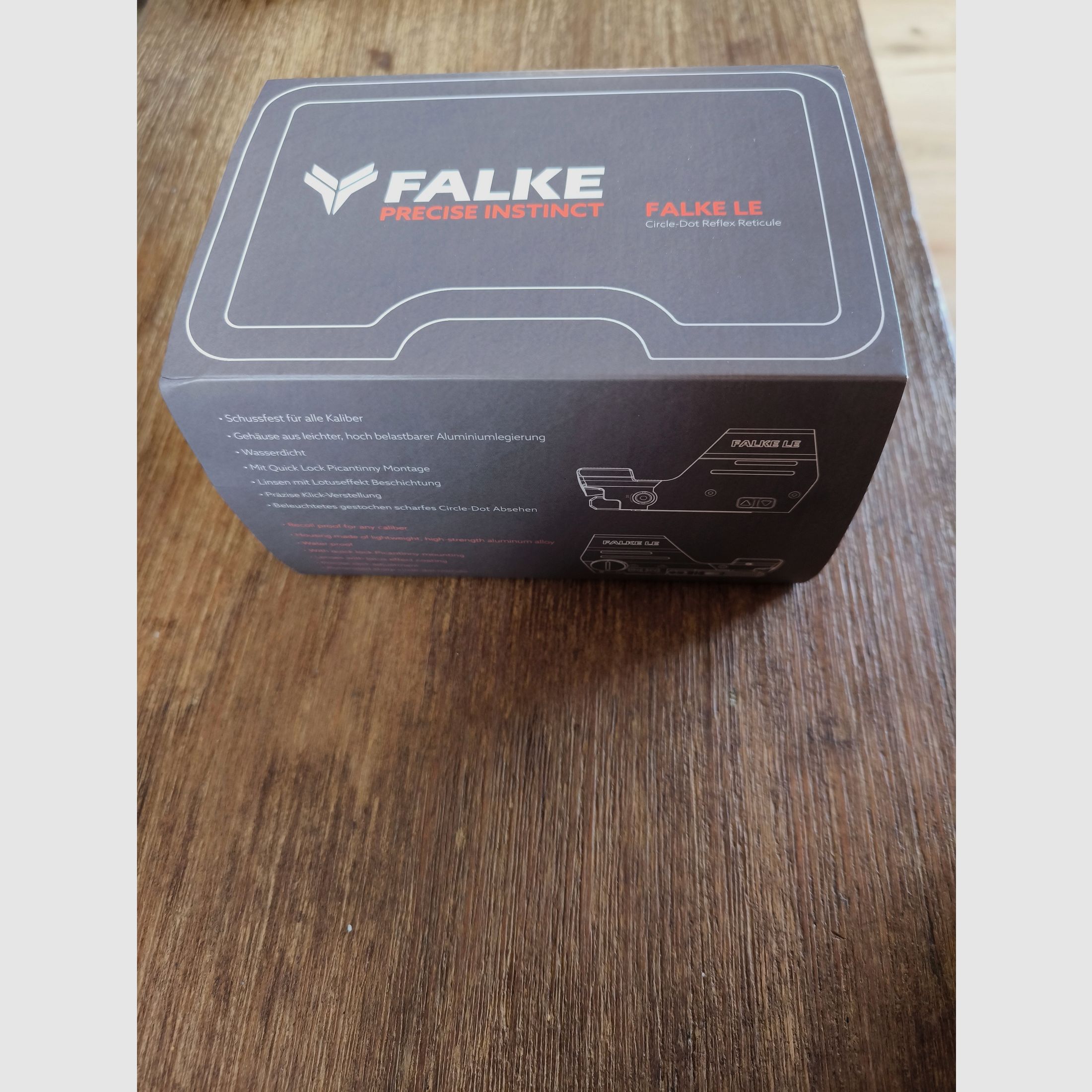 FALKE LE Circle DOT NEU Leuchtpunktvisier, kein Zeiss Swarovski Leica Meopta