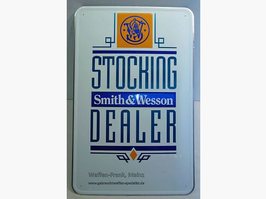 Smith u. Wesson - USA S&W Werbeschild für Dekoration und Sammlung