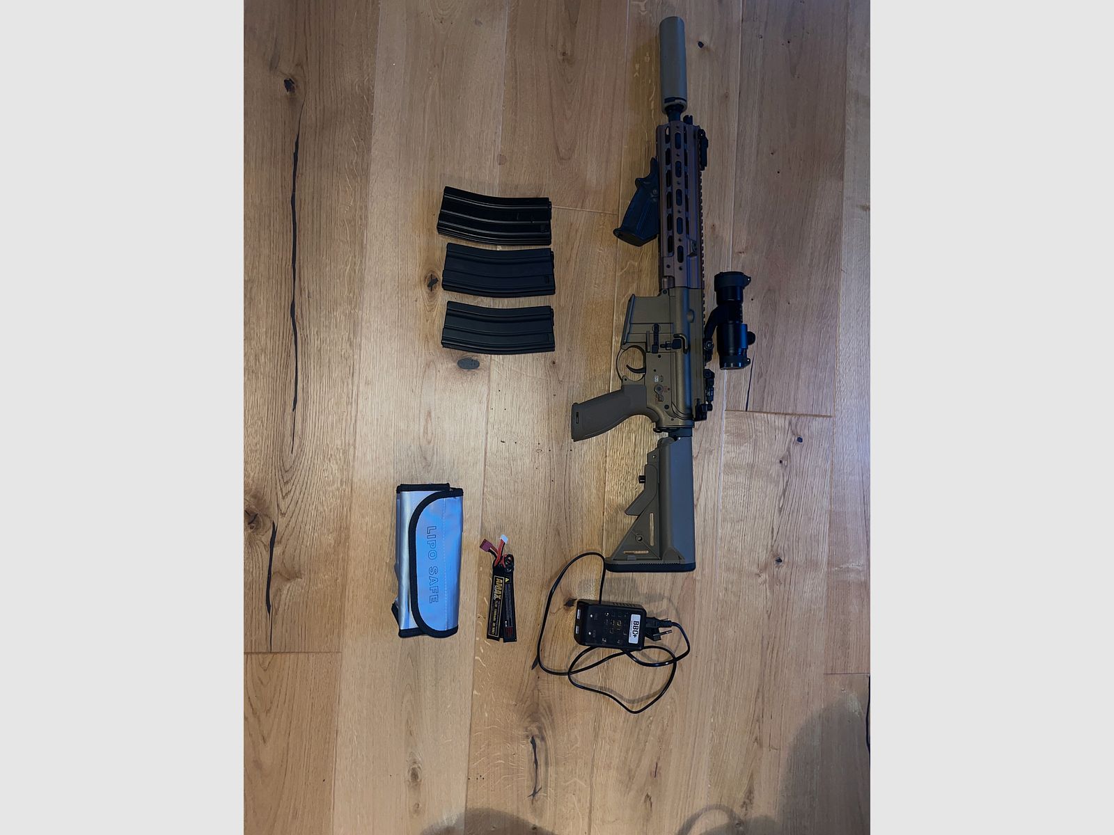 SMR16 10,5" -GEN.4- S-AEG MIT BEGADI CORE EFCS / MOSFET & PRO HOPUP & QD SILENCER - RAL (FREI AB 18 J.)