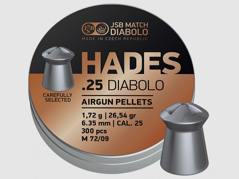 Hohlspitz Diabolos JSB Hades Kaliber 6,35 mm 1,72 g glatt 300 StĂĽck