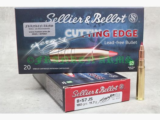 Sellier&Bellot 8x57IS eXergy EDGE 180gr. 11,7g 20 pièces Prix dégressifs