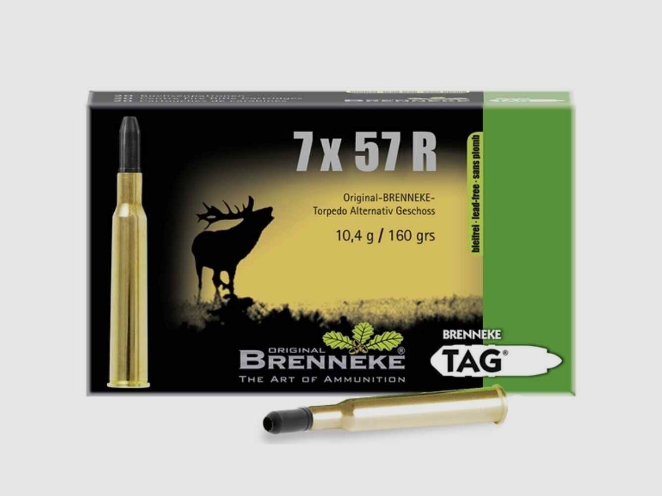 7x57R TAG 10,4g/160grs. Brenneke