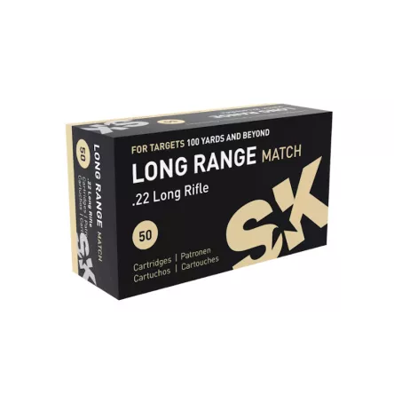 22LR (5.6 mm) LAPUA SK Long Range Match; 2.59 g/40 gr; V0=335 m/s