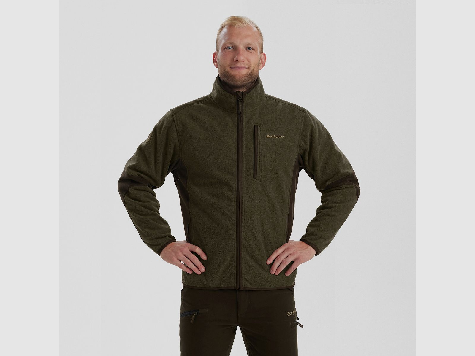 Deerhunter Gamekeeper Bonded Fleece Jacket Graphite Green XL