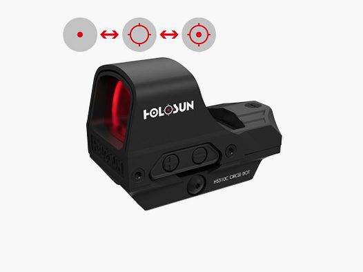 HOLOSUN 510C - Czarny - Czerwony
