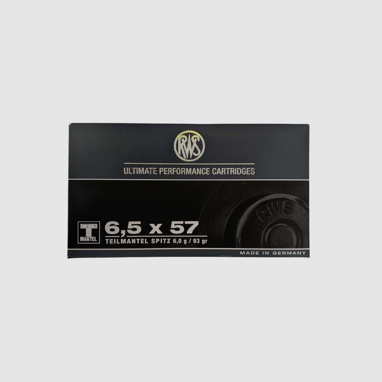 Büchsenpatronen RWS T-Mantel 6,5x57 6,0g,93gr. !!!