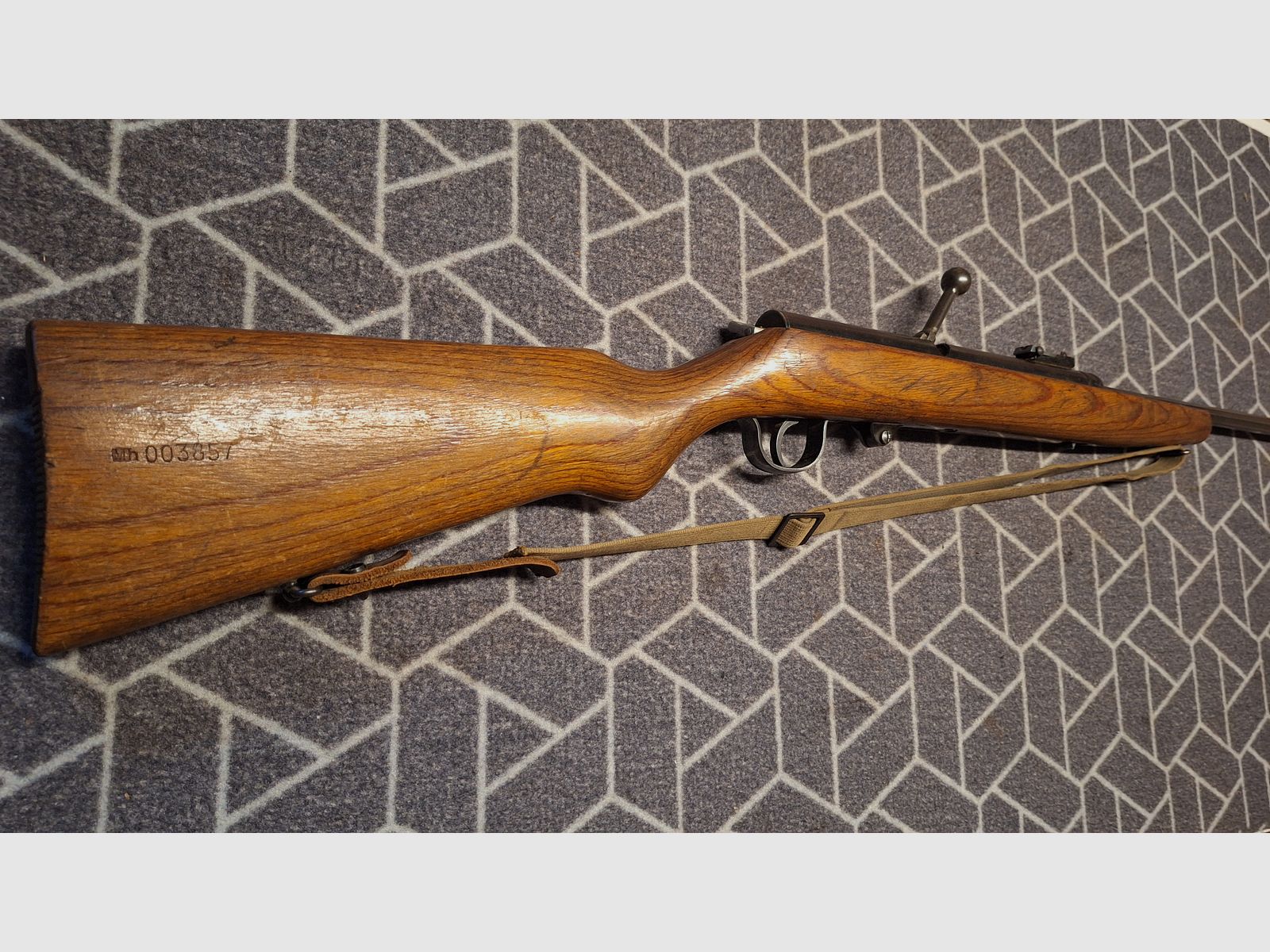 Haenel Suhl Sport Modell 49a (no 310) con correa, funda y cargador de 12!