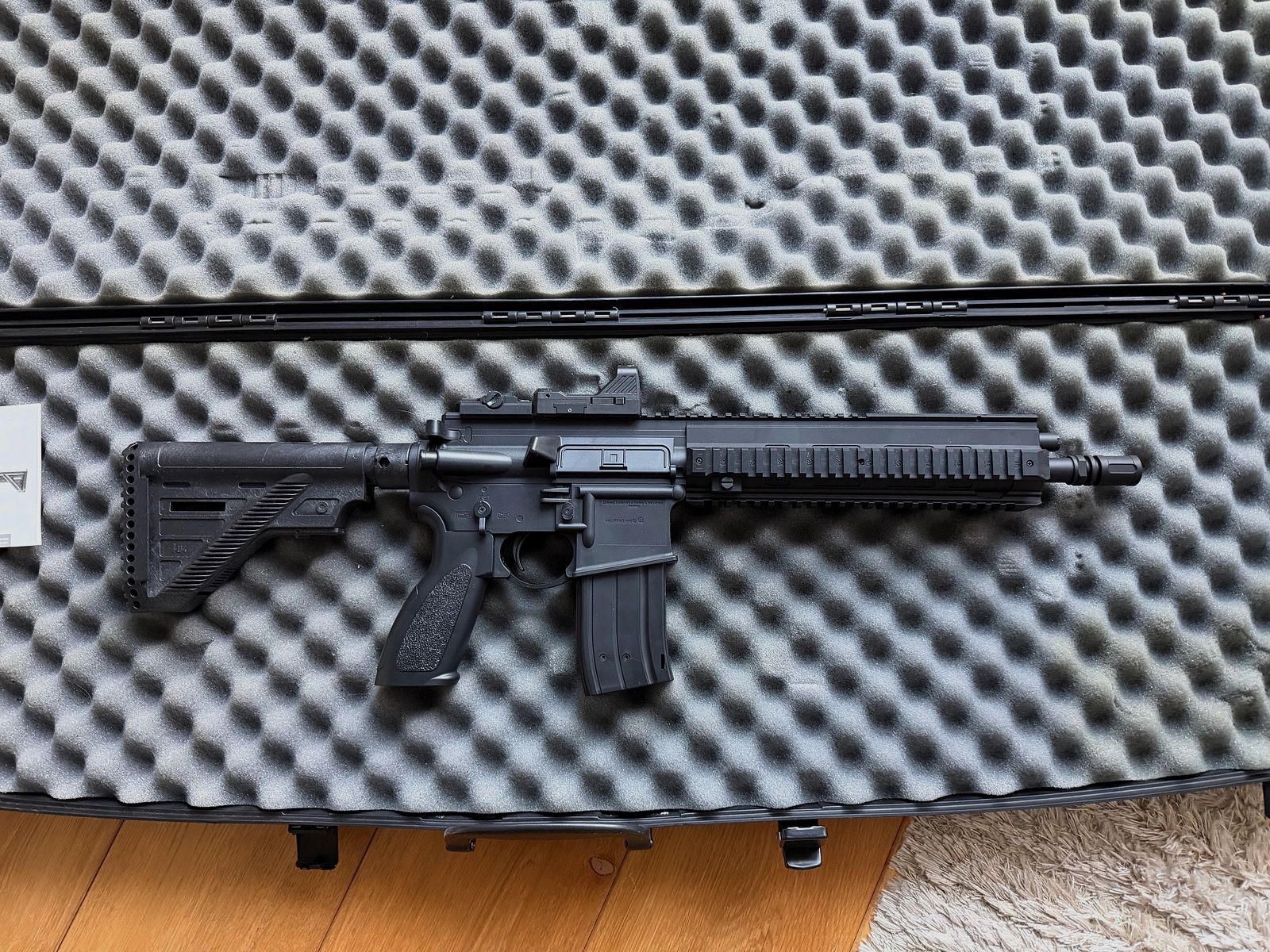 Heckler & Koch HK416 A5 kal. 4,5 mm stalowe BB Co2 | w zestawie z futerałem na broń | Nowy