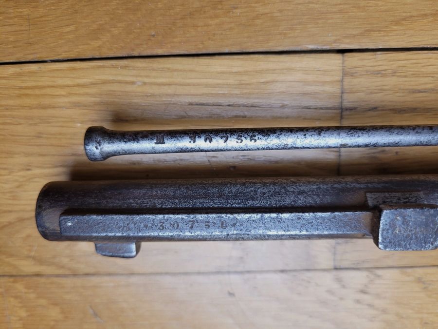 Exceptionnel ensemble Fusil Chassepot 1866 – Fin 1871- monomatricule avec SA baïonnette au numéro du fusil TBE+, image 8 sur 32