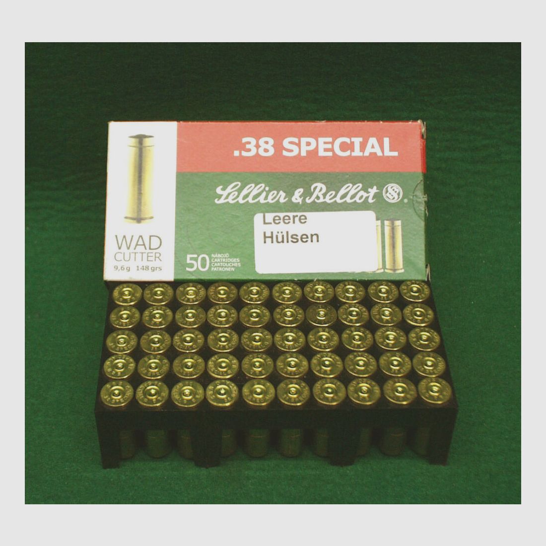 Sellier & Bellot douilles .38 Special, usagées