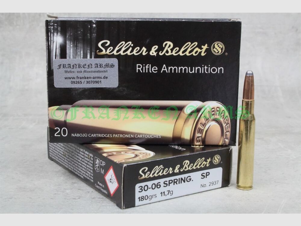 Sellier&Bellot .30-06 Spr. SP 180gr. 11,7g 20 piezas precio por cantidad