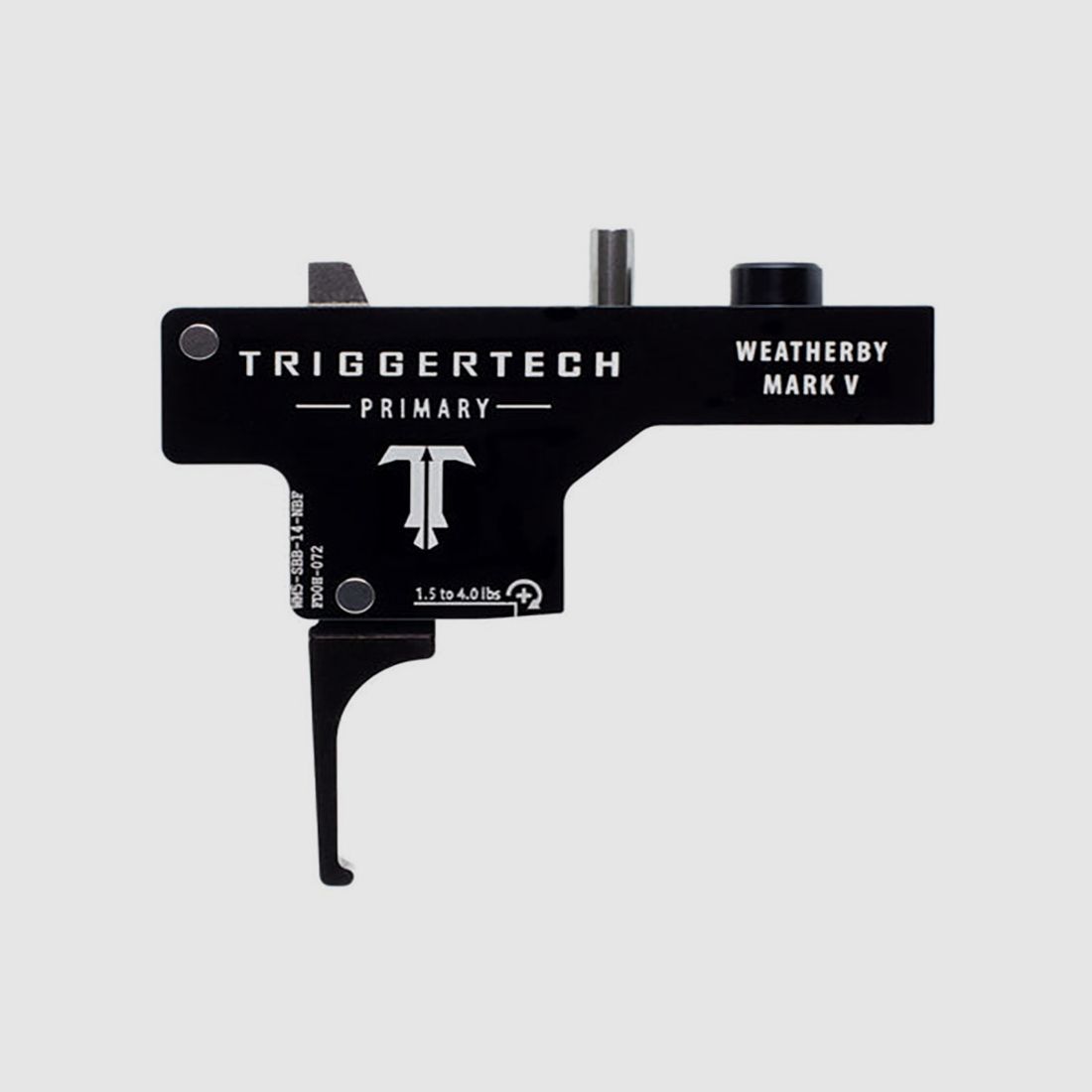 TriggerTech Weatherby Mark V Primary – Straight Flat (PVD Black)