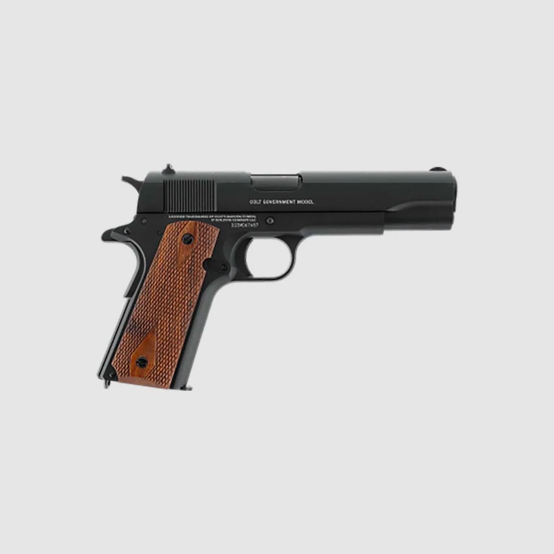 Colt 1911 CO2 Replik - Metall & Nussbaum - Blowback 4,5 mm, Bild 4 von 6