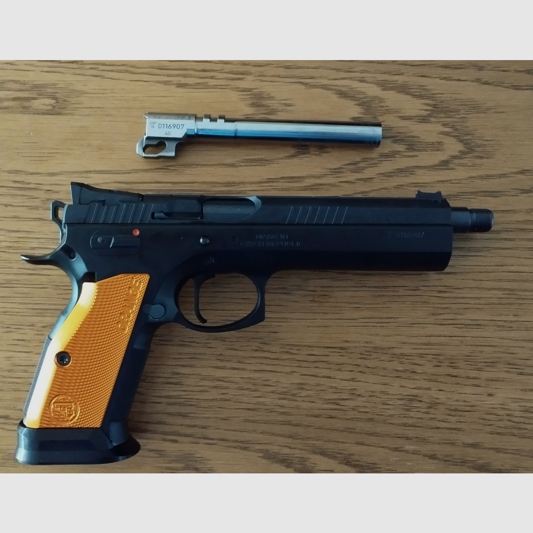 CZ TS Orange .40 S&W incl. 9x21 barrel swap TSO New