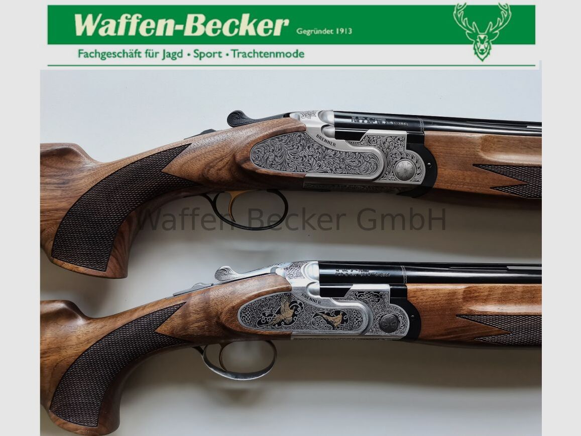 Brenner BF20 Premium silber/gold, 71cm Lauf, Kal.12/76 mit Stahlschrotbeschuss