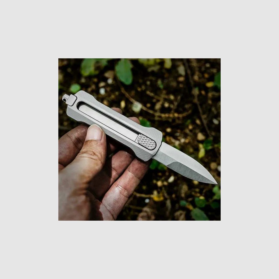 Baltic Steel Slike Titan OTF D2 Stahl Taktisches Messer Spearpoint Griff mit Glasbrecher