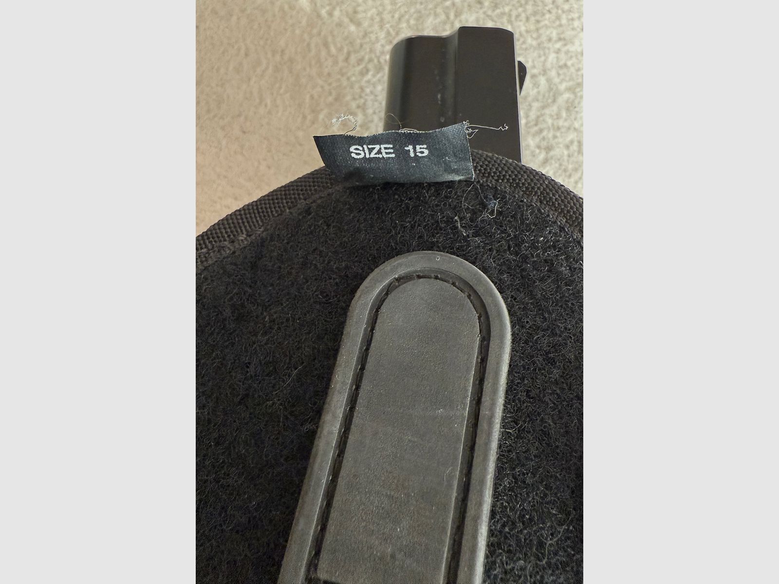 Bianchi Holster Beltslide Gr. 15, Nylon schwarz, verstellbar, für CZ75, M75, Tanfoglio u.ä. 