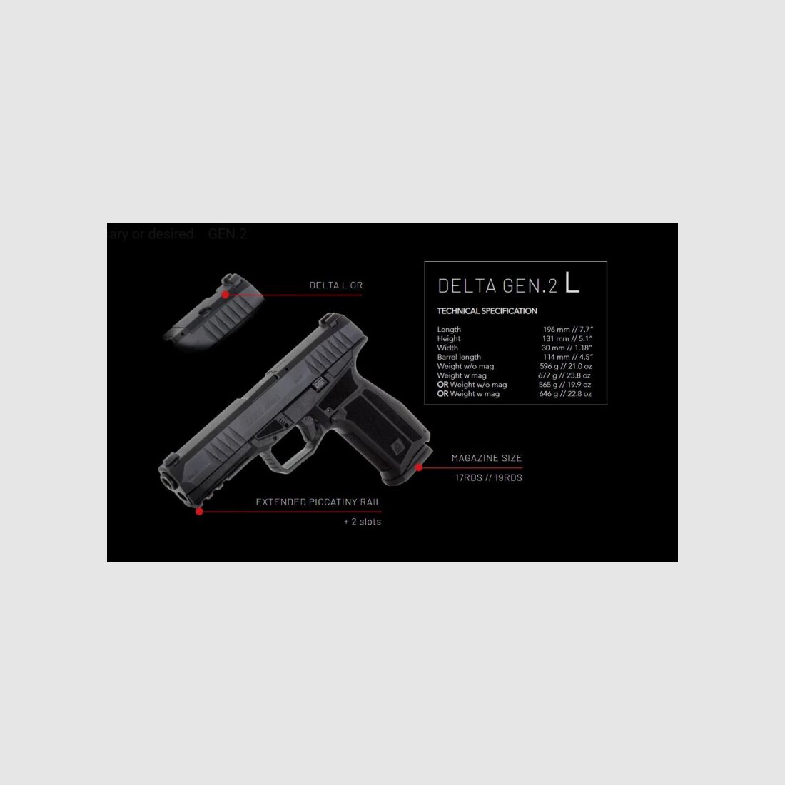 Arex Delta L Gen 2 OR, imagen 3 de 6