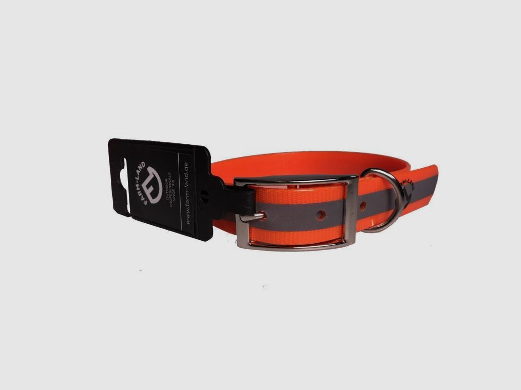 Farm-Land Hunde Halsung Reflektor signalorange 35