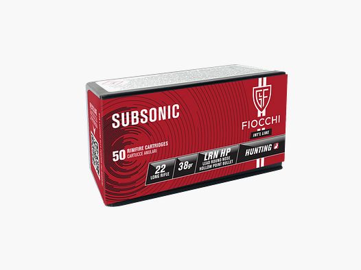 Cartuchos FIOCCHI SUBSONIC LRN HP