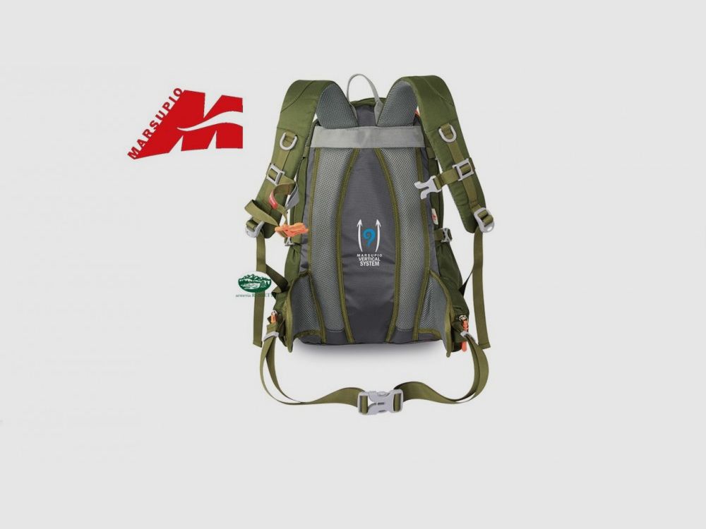 MARSUPIO Backpack Street 20 lt. color green/blue, image 2 of 2