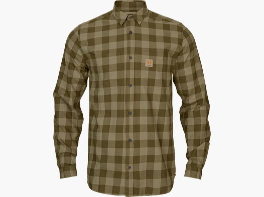 Härkila Skandinavische L/S-Hemd Herren Dark Olive Check, XL