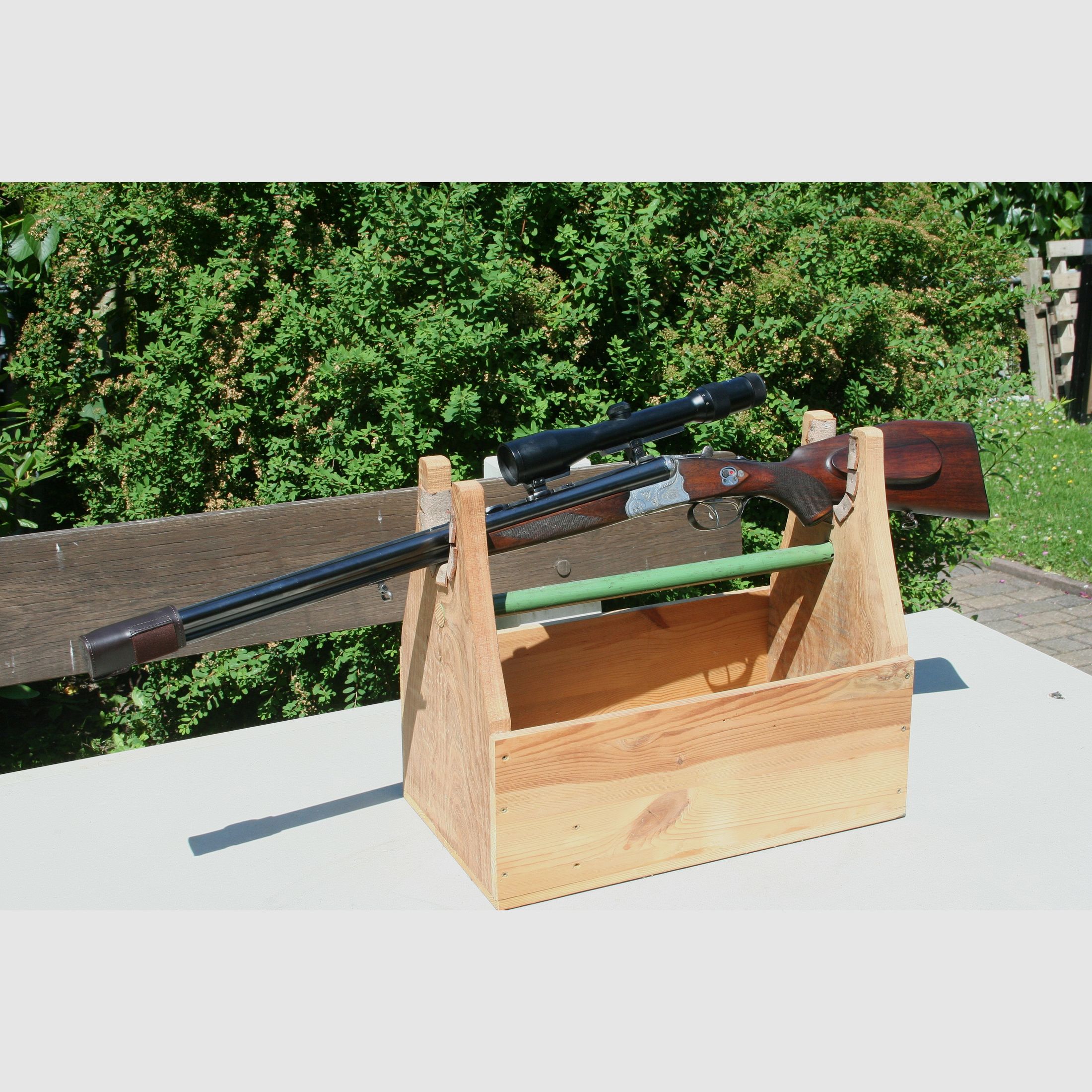 Krieghoff "Drilling" 7 x 65R, 16/70 Schrot mit Einstecklauf Krieghoff 22 Win.mag, Zielfernrohr Carl Zeiss 1,5 - 6 x 42