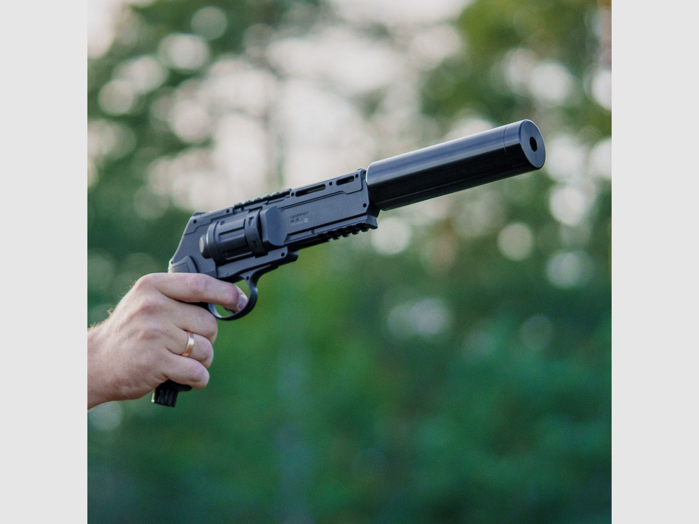 TŁUMIK | TŁUMIK Gwint 15x1 | CNC | CZARNY | Dł 16cm | HDR50 | HDP50