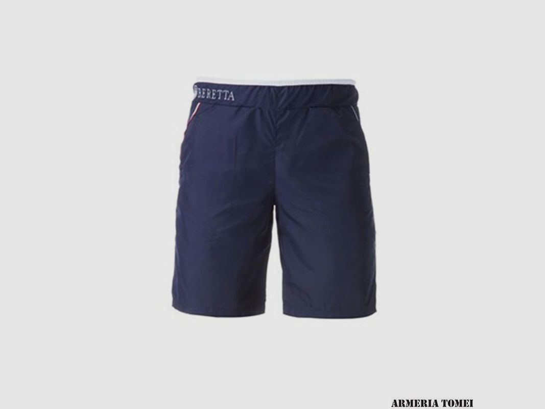 PANTALONCINO – BERETTA – UNIFORM PRO SHOOTING BERMUDA ITA Blauw Marine & Wit, afbeelding 1 van 2