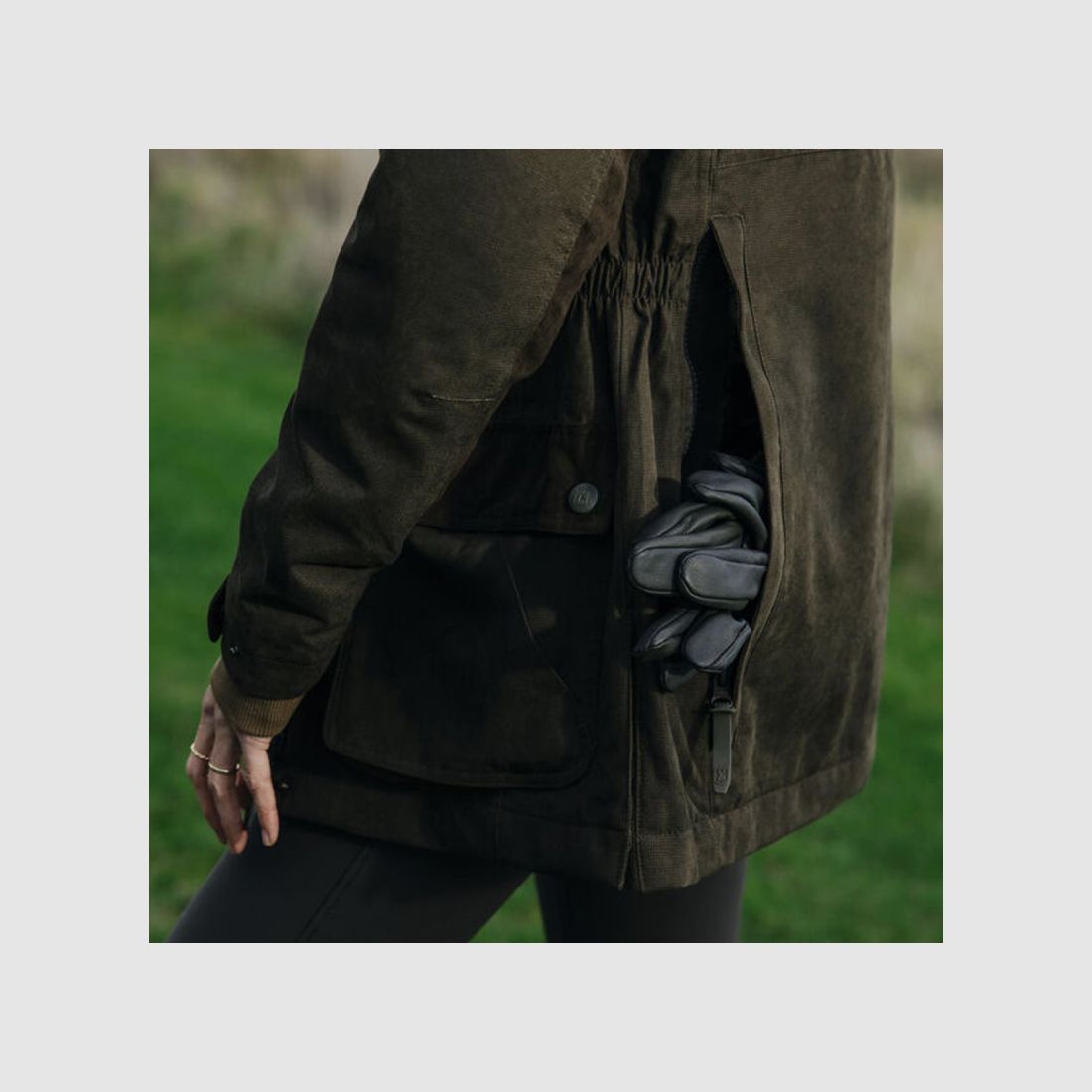 Guanti Deerhunter marroni in pelle di capra idrorepellente, immagine 4 di 8