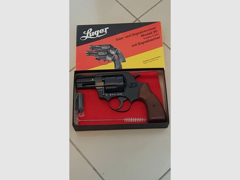 RÖHM/LUGER 90-Revolver,PTB 458,Beschuß KK