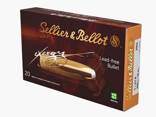 7x57 R eXergy loodvrij 10,2g/158grs. Sellier & Bellot