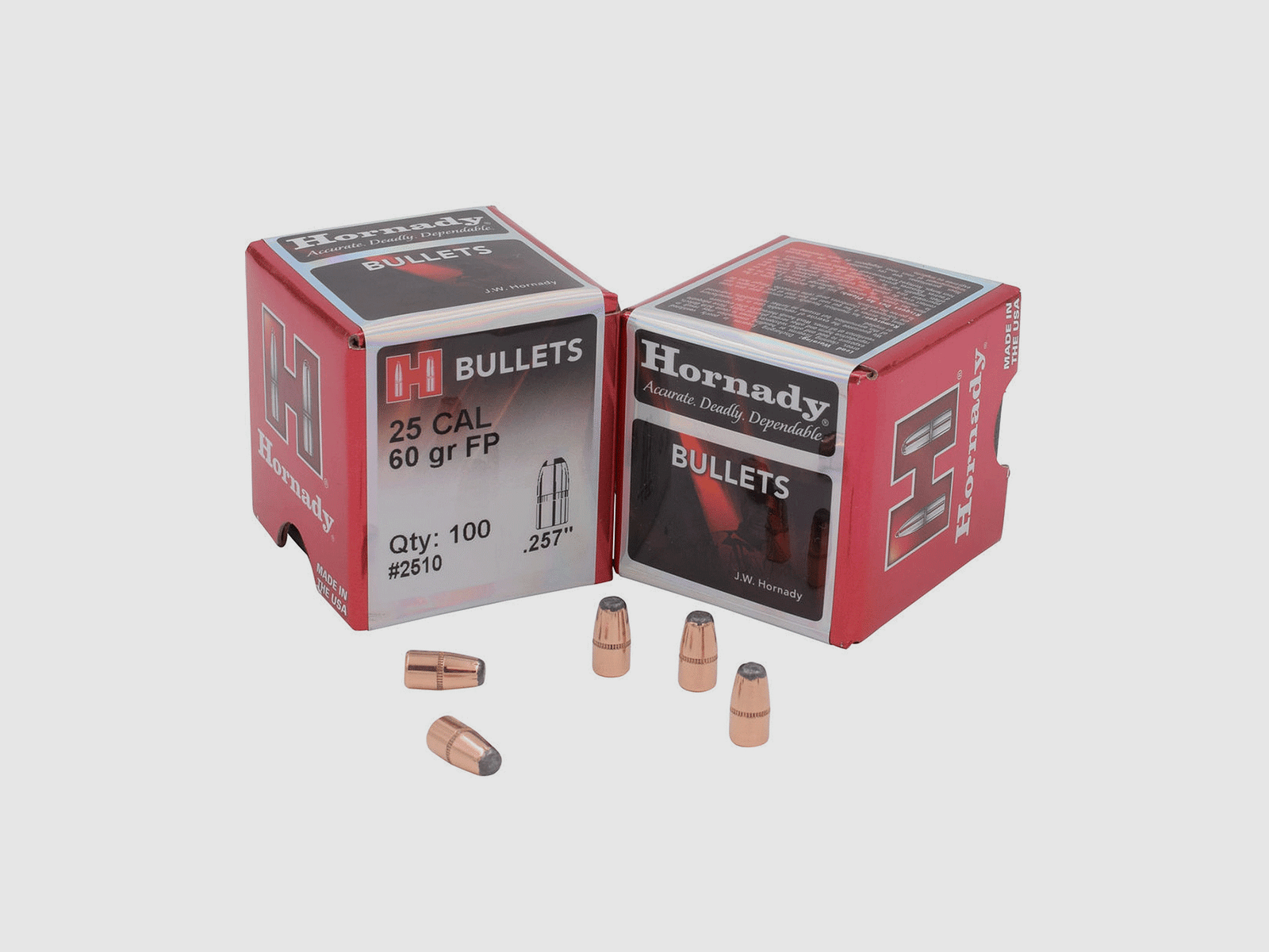 WIEDERAUFLADUNGSGESCHOSSE – HORNADY – 25 Kal. .257 60 gr FP -2510 (100 Stk)