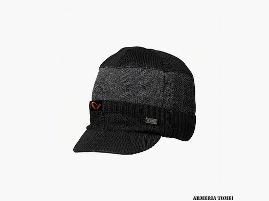 SOMBRERO – SAVAGE GEAR – GORRO DE PUNTO CON VISERA TALLA ÚNICA NEGRO / GRIS