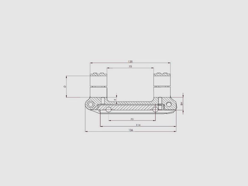 Era-Tac Picatinny block mount with adjustable cant, image 2 of 6