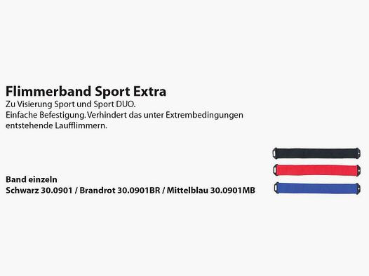 Flimmerband Wyss Waffen Sport Extra Stgw57 (bande unique) - rouge feu