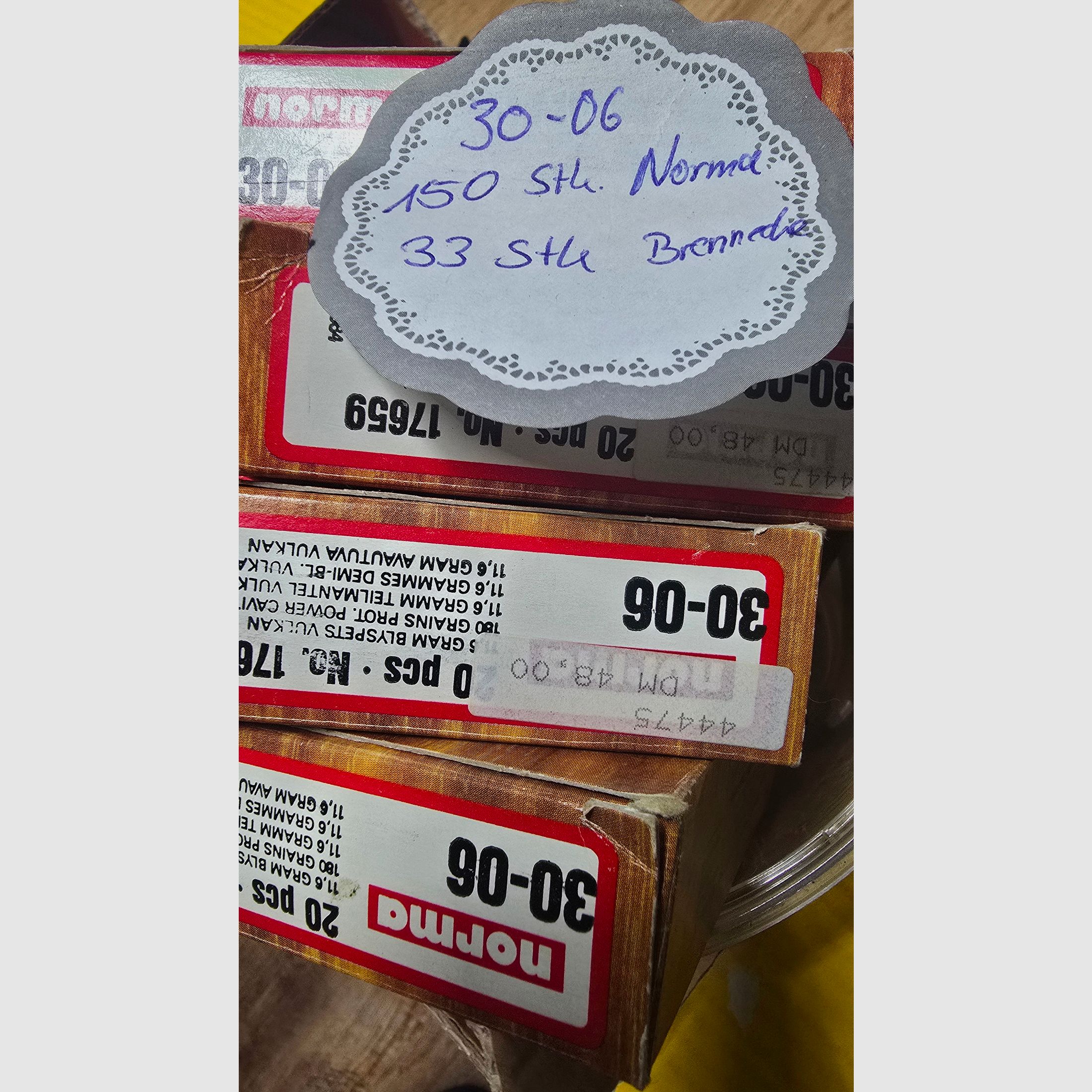 Huls 30-06 Norma Brennecke 150Stk en 33Stk