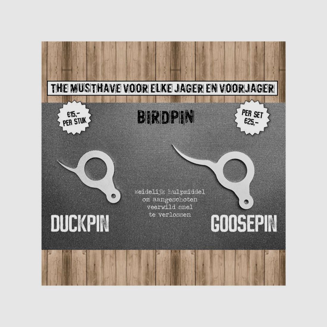 Ganzenpin Birdpin – Mise à mort humaine et rapide des oies, outil de chasse professionnel, image 2 sur 6