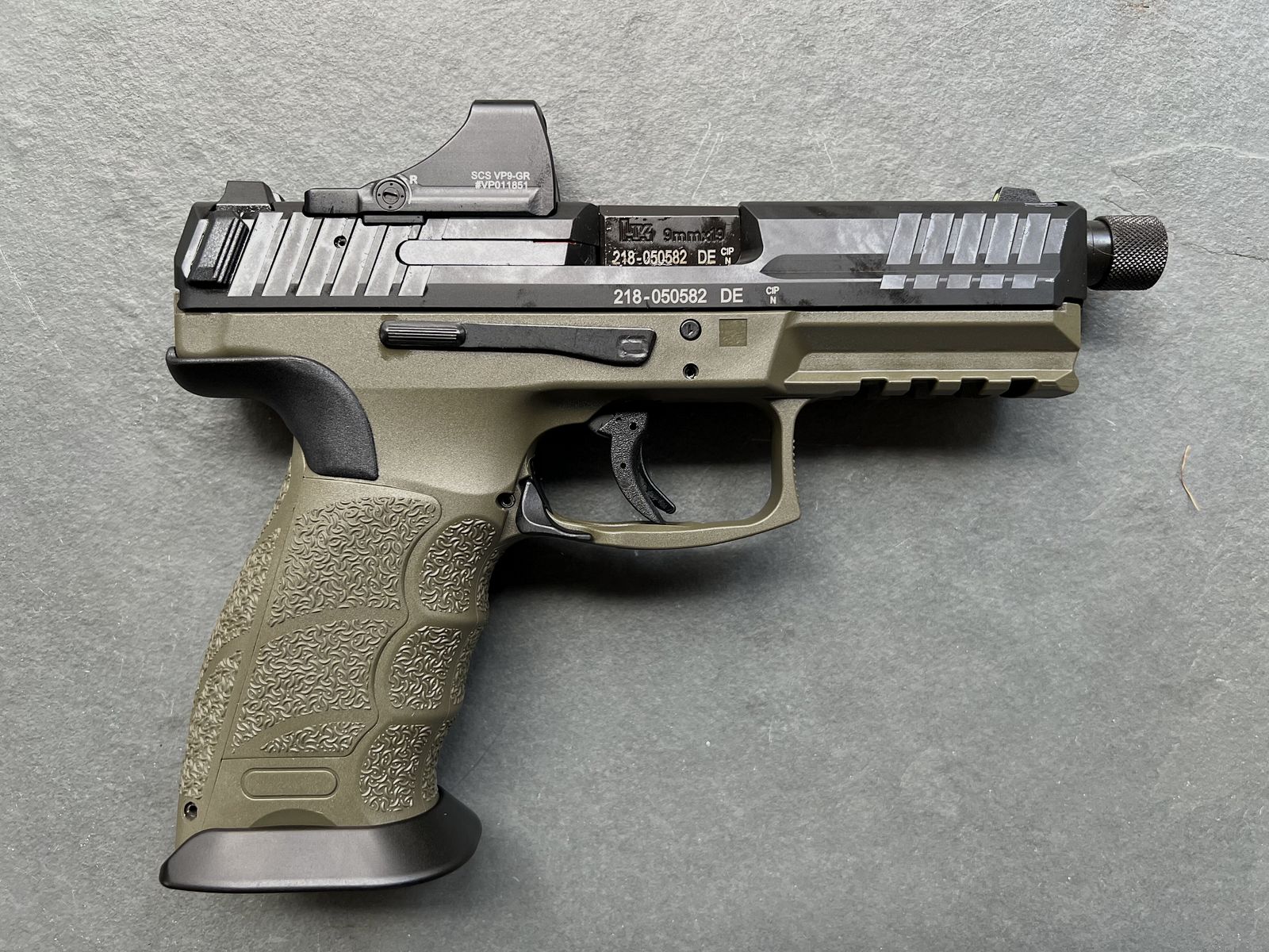 Heckler&Koch SFP9 SF SD OR NATO green (Set with SCS-VP9-GR)