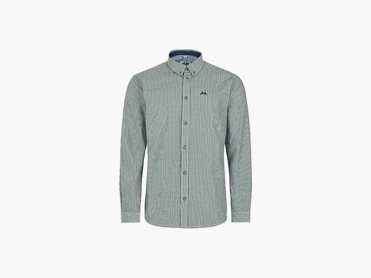 Chemise traditionnelle MADDOX verte avec broderie